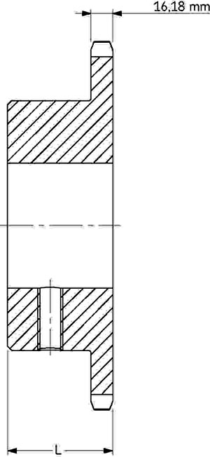 Звездочка PHS 16B-1BS11X35